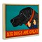 Stupell Industries Big Dogs Are Great Floating Frame, design by Stephen Huneck